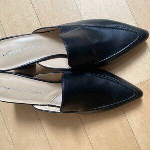 Adrienne Vittadini black slip on "Noril" Mule black block heel missize 8 & 9
